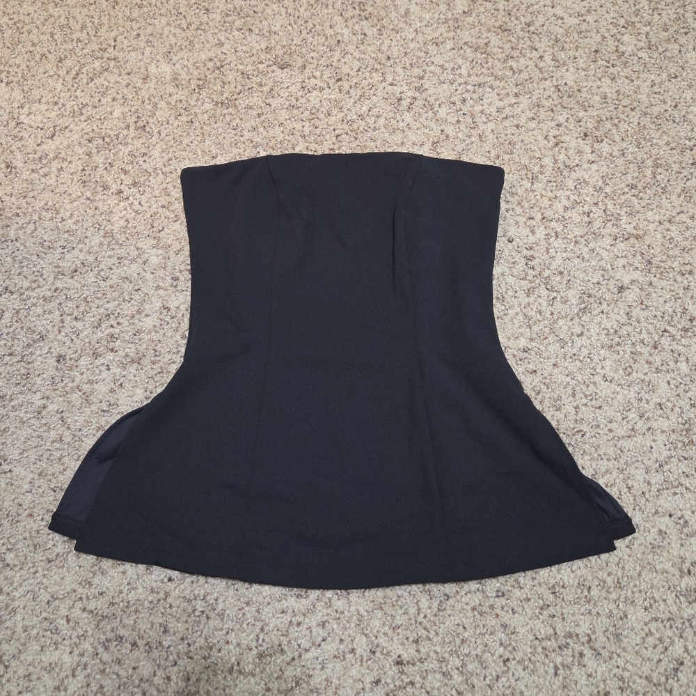 House of Harlow 1960 Classic Black Strapless Blouse